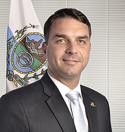 Retrato de Flávio Bolsonaro